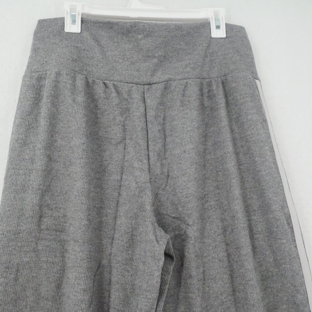 NEW Halara Women's XL Ribbed High Waisted Tummy Control Wide Leg Pants Gray - Picture 8 of 10